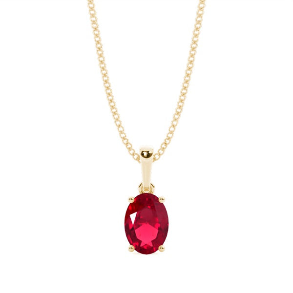 Oval Ruby Pendant - image 5