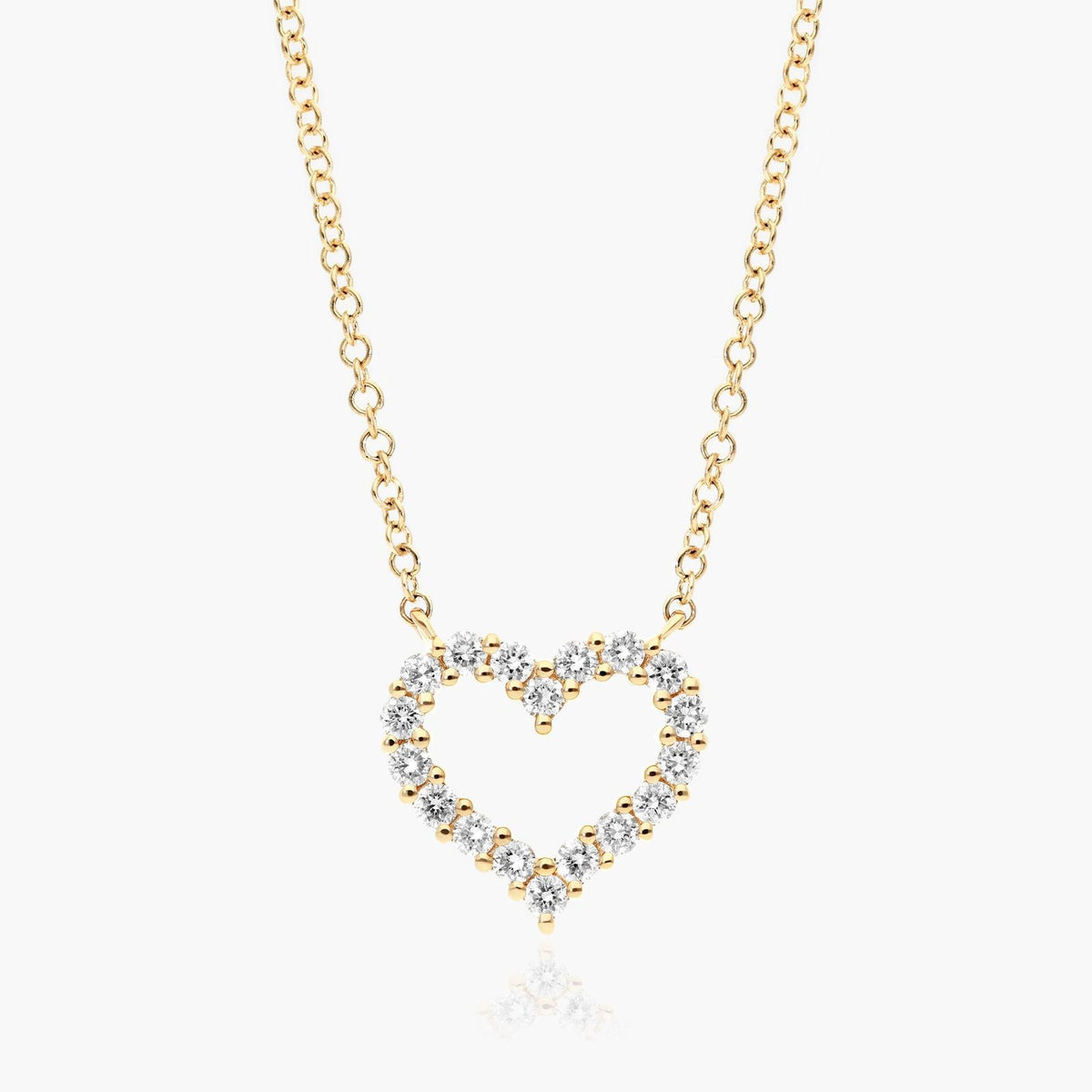 Pavé Open Heart Elegant Necklace - image 2