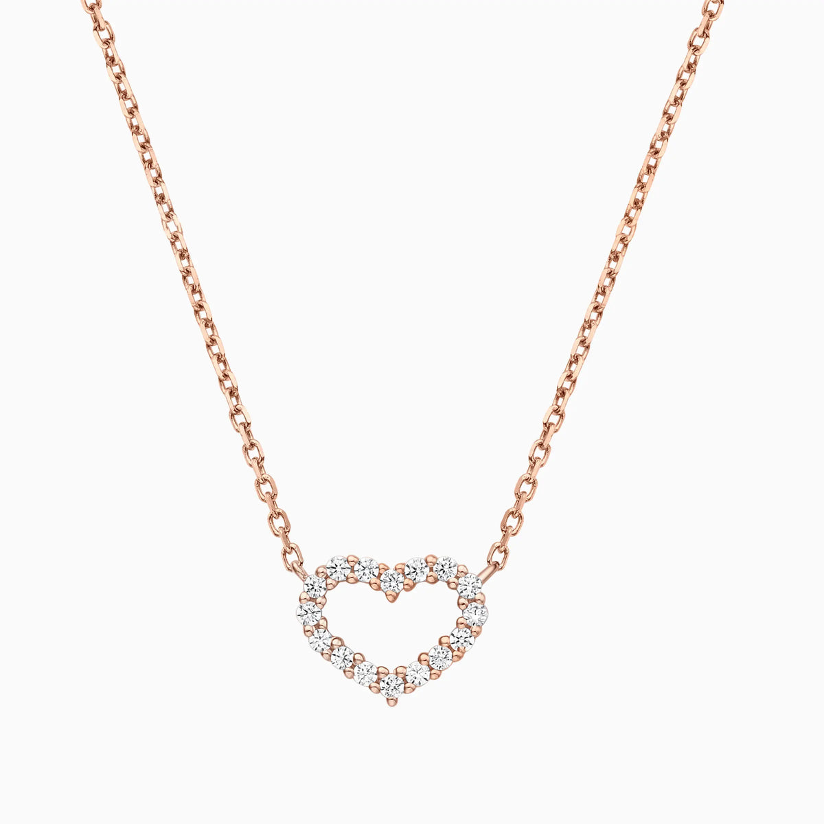 Petite Heart Diamond Necklace - image 3