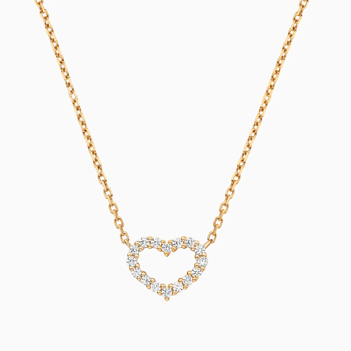 Petite Heart Diamond Necklace - image 4