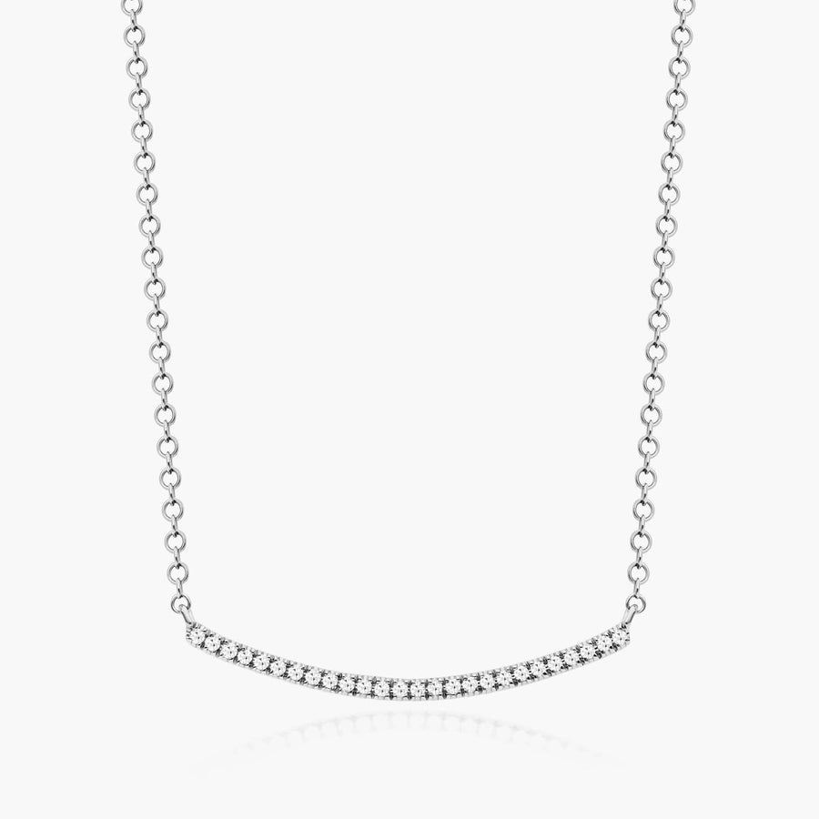 Small Smile Diamond Necklace - image 1