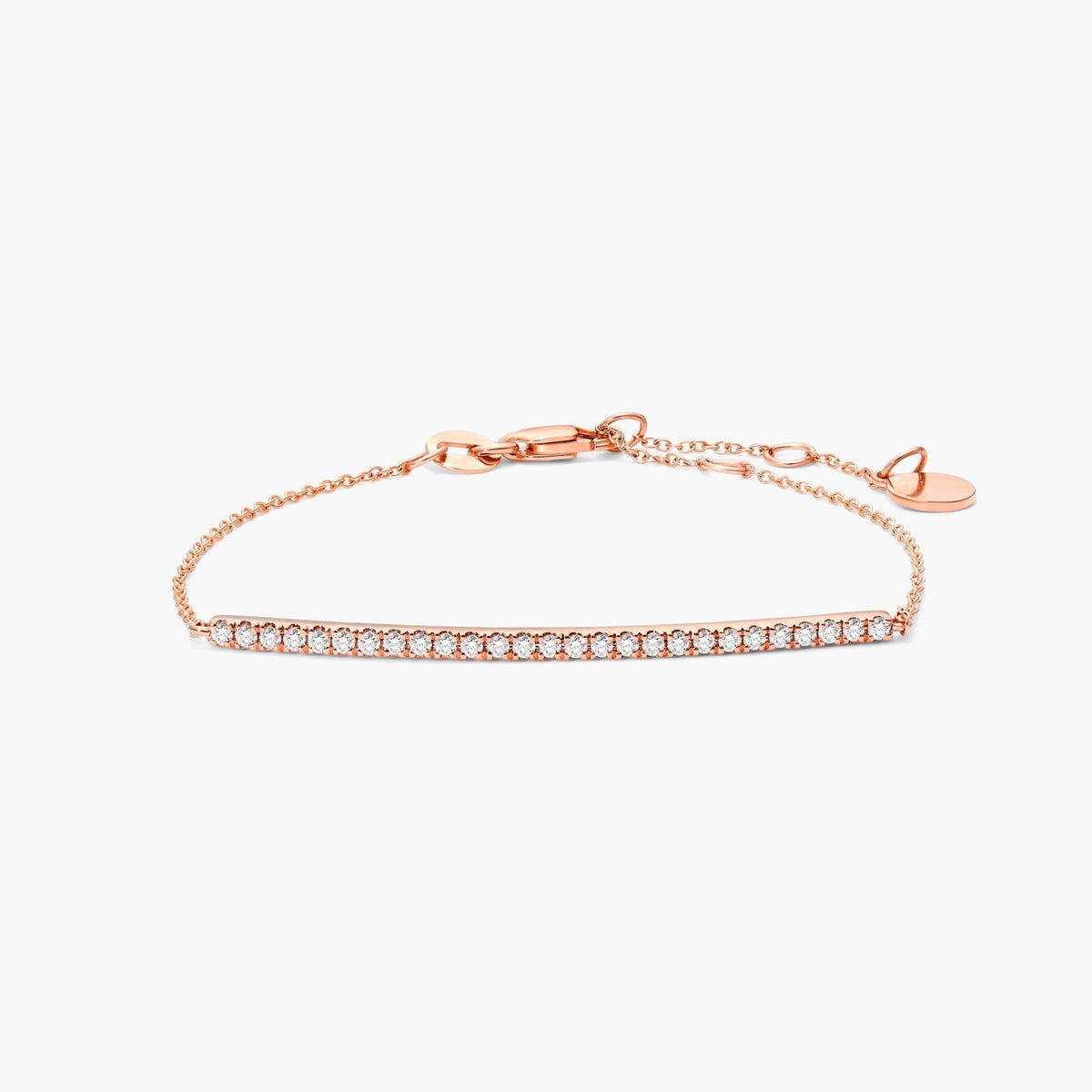 18K White Gold Diamond Bar Bracelet - image 6