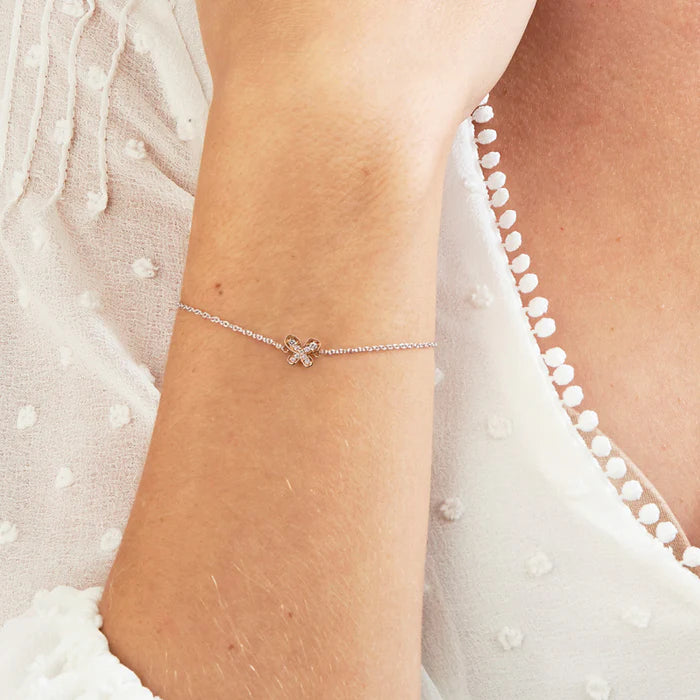 Blush Butterfly Bracelet with pink diamonds - image 3