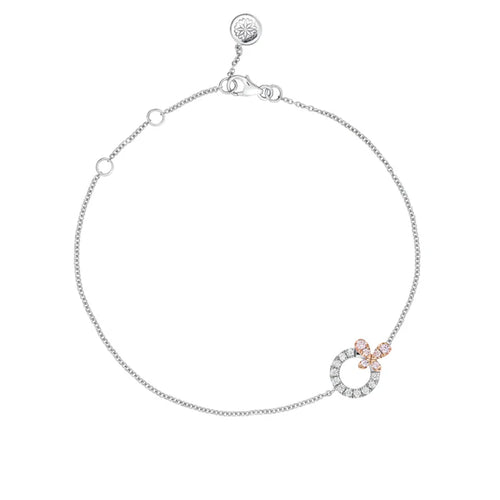 Blush Petali Bracelet with pink diamonds - image 1