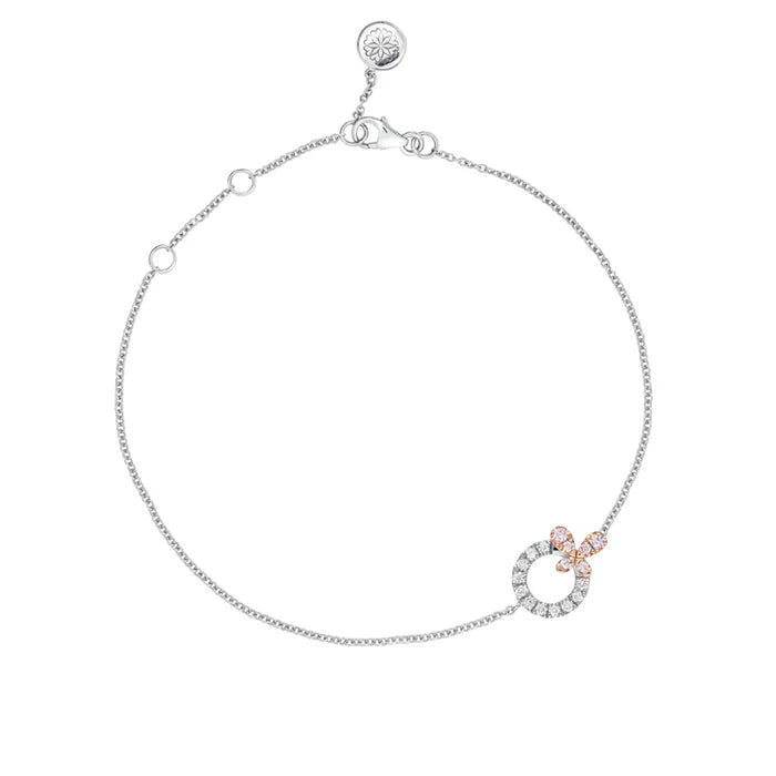 Blush Petali Bracelet with pink diamonds - image 1
