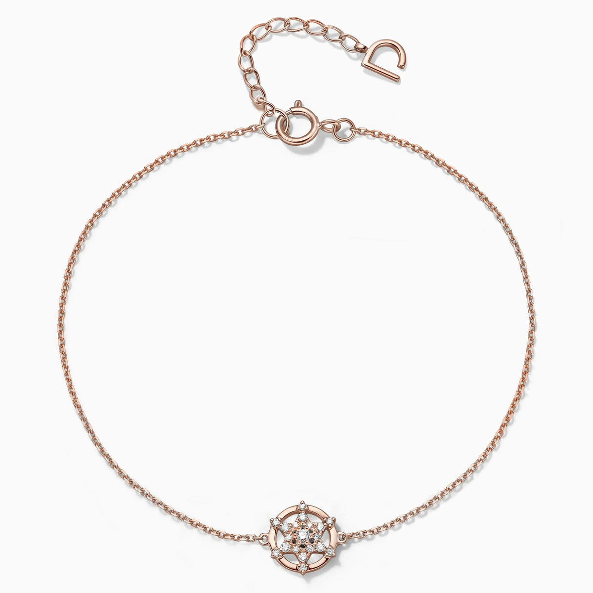 Hexagonal Star Shaped Diamond Bracelet - image 3