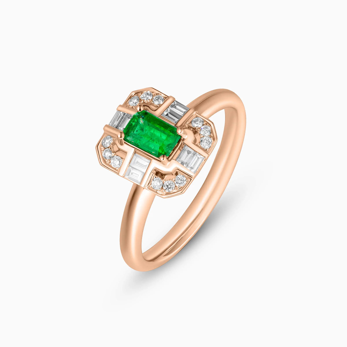 Lab Grown Emerald Elegance Promise Ring - image 4