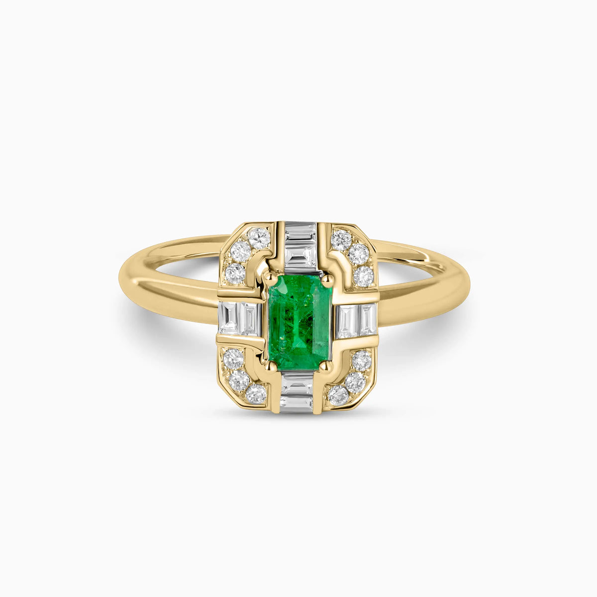 Lab Grown Emerald Elegance Promise Ring - image 5