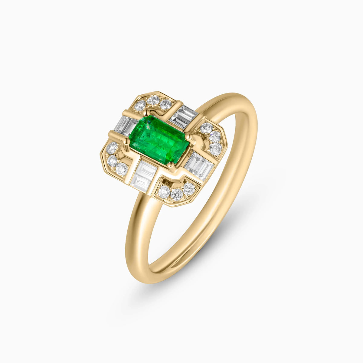 Lab Grown Emerald Elegance Promise Ring - image 6