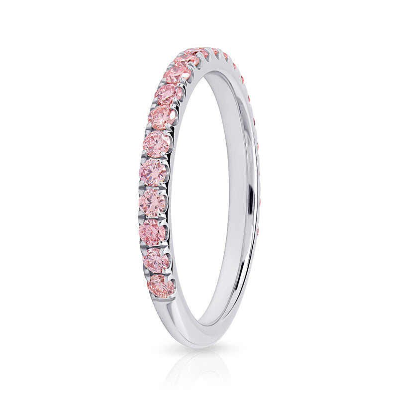 PINKS 2mm Pavé High Dome 0.5ct Total Lab Diamond Band - image 4